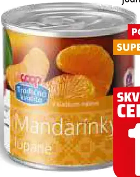 Tradičná kvalita mandarínky lúpané v náleve