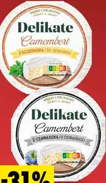 Delikate Camembert ochutený so senovkou