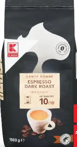 K-Classic zrnková káva Espresso Dark Roast