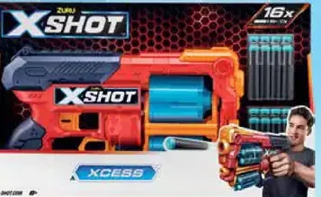 X-Shot Xcess TK-12 zbraň so zásobníkom a 16 šípkami