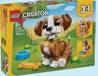 LEGO Creator 3-in-1 311382 Roztomilé zvieratká: Hravé šteniatko