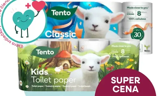 Tento Kids toaletný papier 3-vrstvový